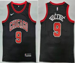 Nike Chicago Bulls #9 Nikola Vucevic Black Authentic Stitched NBA jersey