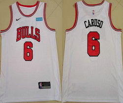 Nike Chicago Bulls #6 Alex Caruso White 2021-2022 With Advertising Authentic Stitched NBA jersey