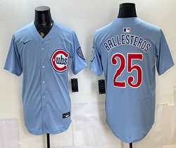 Nike Chicago Cubs #25 Moisés Ballesteros Blue 2026 2nd Authentic Stitched MLB Jersey