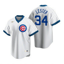 Nike Chicago Cubs #34 Jon Lester White Pullover Authentic Stitched MLB Jersey