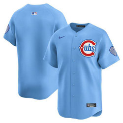 Nike Chicago Cubs Blank Baby Blue 2nd Alternate Limited Stitched Baseball Jersey