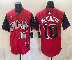 Nike Chicago White Sox #10 Chase Meidroth Red Black 2025 City Stitched Baseball Jersey