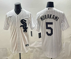 Nike Chicago White Sox #5 Munetaka Murakami White Authentic stitched MLB jersey