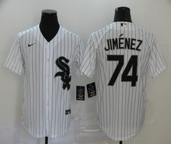 Nike Chicago White Sox #74 Eloy Jimenez White Game Authentic Stitched MLB Jersey