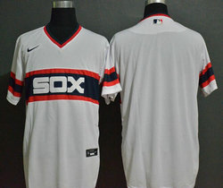 Nike Chicago White Sox Blank White Game Pullover Authentic Stitched MLB Jersey