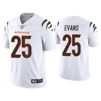 Nike Cincinnati Bengals #25 Chris Evans White Vapor Untouchable Stitched Football Jersey
