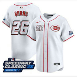 Nike Cincinnati Reds #26 Chase Burns 2025 Speedway Classic MLB Jersey