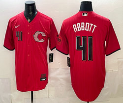 Nike Cincinnati Reds #41 Andrew Abbott Red 2026 City MLB Jersey