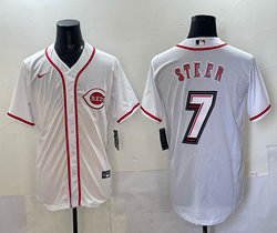 Nike Cincinnati Reds #7 Spencer Steer Speedway Classic Authentic Stitched MLB Jersey
