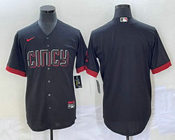 Nike Cincinnati Reds Blank Game Black City Authentic Stitched MLB jersey