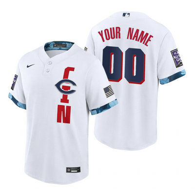 Nike Cincinnati Reds Custom Any Name 2021 All star White Game Authentic Stitched MLB Jersey