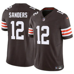 Nike Cleveland Browns #12 Shedeur Sanders Brown Stitched NFL Jersey
