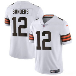 Nike Cleveland Browns #12 Shedeur Sanders White Stitched NFL Jersey