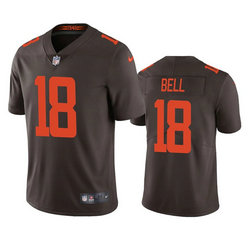 Nike Cleveland Browns #18 David Bell Brown Rush Authentic stitched NFL jersey