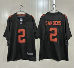 Nike Cleveland Browns #2 Shedeur Sanders Brown Orange Number Authentic Stitched NFL Jersey