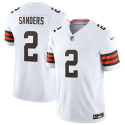Nike Cleveland Browns #2 Shedeur Sanders White Authentic Stitched NFL Jersey