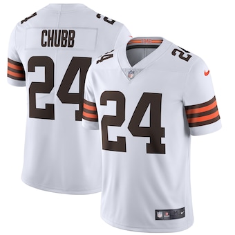 Nike Cleveland Browns #24 Nick Chubb 2020 White Vapor Untouchable Authentic Stitched NFL Jersey
