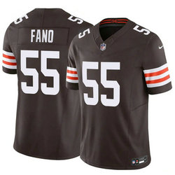 Nike Cleveland Browns #55 Spencer Fano Brown 2026 Draft Authentic Stitched NFL Jersey