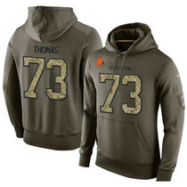 Nike Cleveland Browns #73 Joe Thomas Authentic Stitched Hoodie