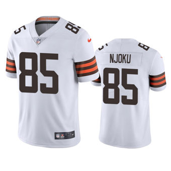 Nike Cleveland Browns #85 David Njoku White Vapor Untouchable Authentic stitched NFL jersey