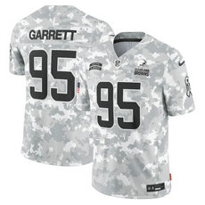 Nike Cleveland Browns #95 Myles Garrett 2024 Salute to Service Authentic Stitched NFL Jersey