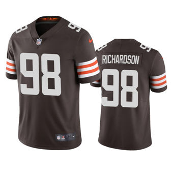 Nike Cleveland Browns #98 Sheldon Richardson Brown Vapor Untouchable Authentic stitched NFL jersey