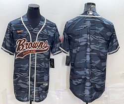 Nike Cleveland Browns Grey Camo Joint Authentic Stitched baseball jersey