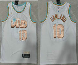 Nike Cleveland Cavaliers #10 Darius Garland White 22-23 City Authentic Stitched NBA Jersey