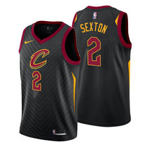 Nike Cleveland Cavaliers #2 Collin Sexton Black Game Authentic Stitched NBA Jersey