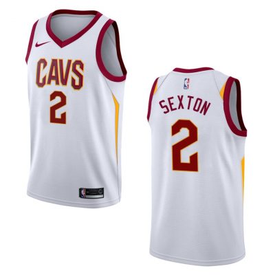 Nike Cleveland Cavaliers #2 Collin Sexton White Game Authentic Stitched NBA Jersey