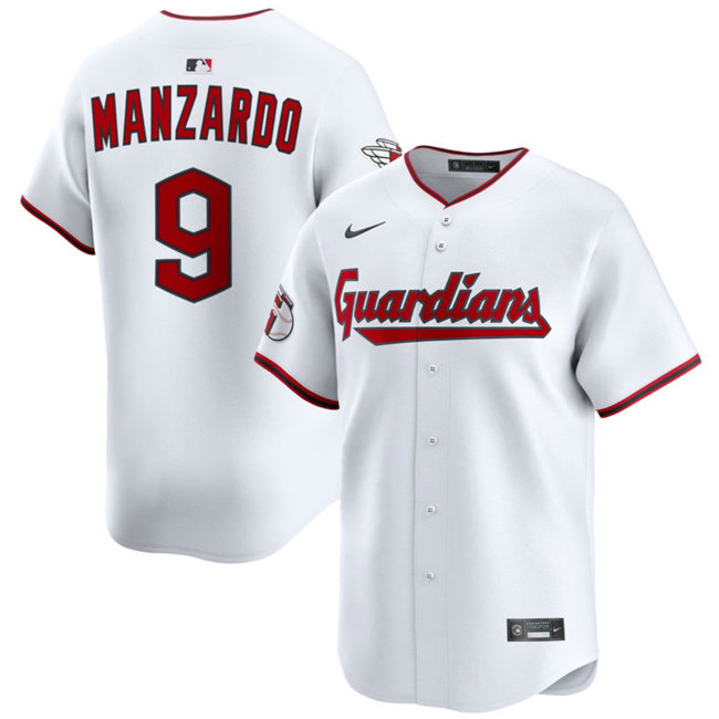 Nike Cleveland Indians #9 Kyle Manzardo White baseball jersey