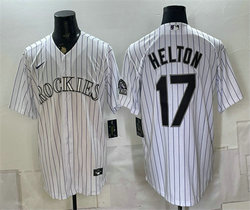 Nike Colorado Rockies #17 Todd Helton White Home Stitched Baseball Jersey