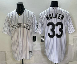 Nike Colorado Rockies #33 Larry Walker White Home Stitched Baseball Jersey