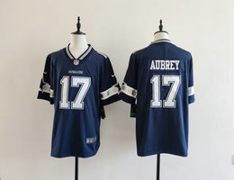 Nike Dallas Cowboys #17 Brandon Aubrey Blue nfl jersey
