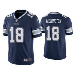 Nike Dallas Cowboys #18 James Washington Blue Vapor Untouchable Authentic Stitched NFL Jersey