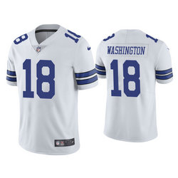 Nike Dallas Cowboys #18 James Washington White Vapor Untouchable Authentic Stitched NFL Jersey