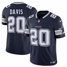Nike Dallas Cowboys #20 Malik Davis Navy 2026 Authentic Stitched NFL Jersey