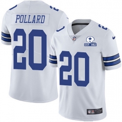 Nike Dallas Cowboys #20 Tony Pollard White Established In 1960 Patch Authentic Stitched NFL Jersey