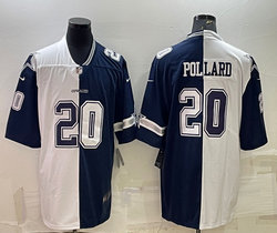 Nike Dallas Cowboys #20 Tony Pollard White and Blue Authentic stitched NFL jersey