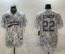 Nike Dallas Cowboys #22 Emmitt Smith 2024 Salute to Service Joint baseball Jersey