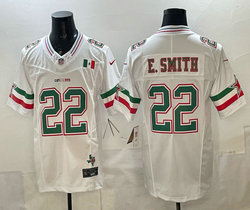Nike Dallas Cowboys #22 Emmitt Smith White Mexico Authentic Stitched NFL Jersey