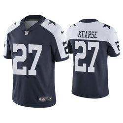 Nike Dallas Cowboys #27 Jayron Kearse Blue Thanksgiving Vapor Untouchable Authentic Stitched NFL Jersey