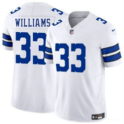 Nike Dallas Cowboys #33 Javonte Williams White Vapor Untouchable Authentic Stitched NFL Jersey