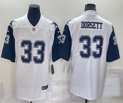 Nike Dallas Cowboys #33 Tony Dorsett White Rush Authentic Stitched NFL Jersey