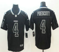 Nike Dallas Cowboys #4 Dak Prescott Black Lights Out Vapor Untouchable Authentic Stitched NFL jersey