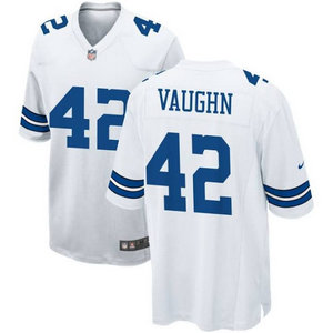 Nike Dallas Cowboys #42 Decue Vaughn White Vapor Untouchable Authentic Stitched NFL Jersey