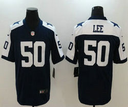Nike Dallas Cowboys #50 Sean Lee Blue Thanksgiving Vapor Untouchable Limited Authentic Stitched NFL Jersey