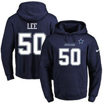 Nike Dallas Cowboys #50 Sean Lee Navy Blue Stitched NFL Hooded