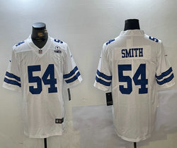 Nike Dallas Cowboys #54 Jaylon Smith White EST Patch Vapor Untouchable Authentic Stitched NFL Jersey