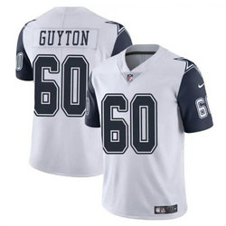 Nike Dallas Cowboys #60 Tyler Guyton Rush 2024 Draft Vapor Untouchable Football Jersey